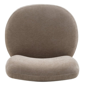 English Elm Roxanne Wide Seat Upholstered Accent Chair Soft Textured Fabric for Any Room Light Brown N776P439796L