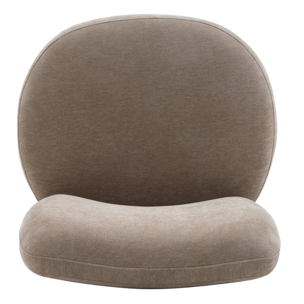 English Elm Roxanne Wide Seat Upholstered Accent Chair Soft Textured Fabric for Any Room Light Brown N776P439796L