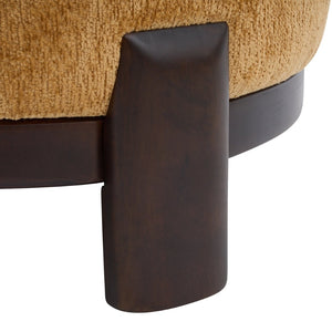 English Elm Roxanne Wide Seat Upholstered Accent Chair Soft Textured Fabric for Any Room Pumpkin Yellow N776P439796Y