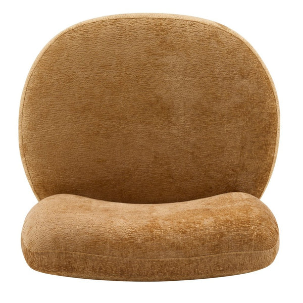 English Elm Roxanne Wide Seat Upholstered Accent Chair Soft Textured Fabric for Any Room Pumpkin Yellow N776P439796Y