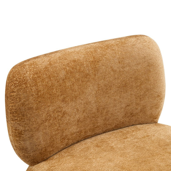 English Elm Roxanne Wide Seat Upholstered Accent Chair Soft Textured Fabric for Any Room Pumpkin Yellow N776P439796Y