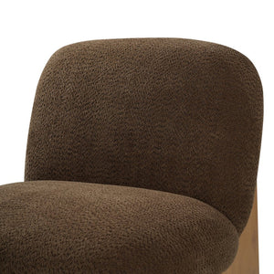 English Elm Arnold Mid-century Modern Upholstered Accent Chair Padded Seat for Living Room Nook Brown N776P451297B