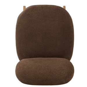 English Elm Amadeo Solid Wood Frame Accent Chair Compact Seat for Reading Nooks and Living Rooms Brown N776P451304B