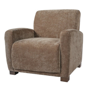English Elm Aurora Upholstered Accent Armchair Tailored Cushioning for Reading Nooks and Bedroom Corners Brown N776P469982B