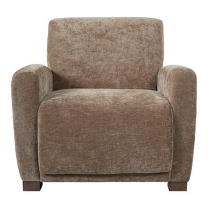 English Elm Aurora Upholstered Accent Armchair Tailored Cushioning for Reading Nooks and Bedroom Corners Brown N776P469982B