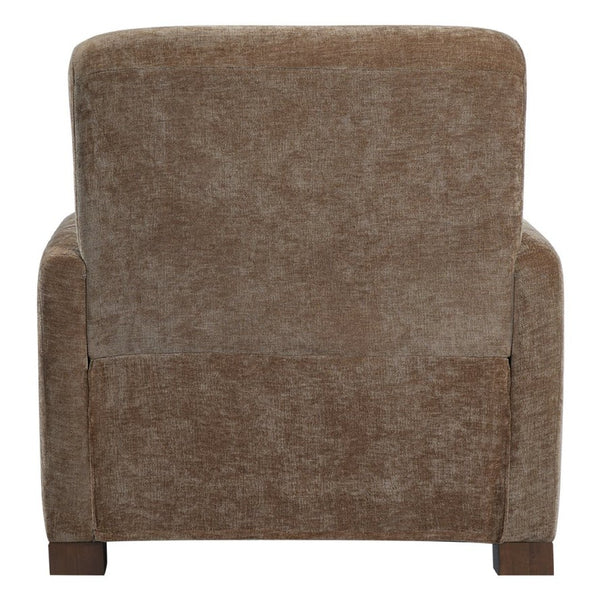 English Elm Aurora Upholstered Accent Armchair Tailored Cushioning for Reading Nooks and Bedroom Corners Brown N776P469982B