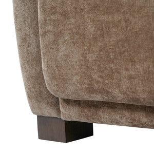 English Elm Aurora Upholstered Accent Armchair Tailored Cushioning for Reading Nooks and Bedroom Corners Brown N776P469982B