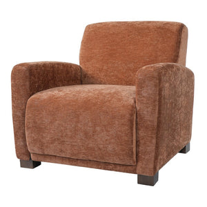 English Elm Aurora Upholstered Accent Armchair Tailored Cushioning for Reading Nooks and Bedroom Corners Brick red N776P469982R