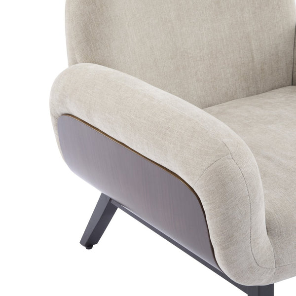 English Elm Audrey Wrap Around Accent Chair with Cushioned Seat for Scandinavian Living Rooms N776P482827L