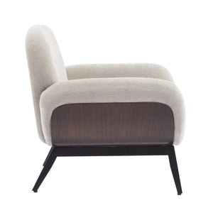 English Elm Audrey Wrap Around Accent Chair with Cushioned Seat for Scandinavian Living Rooms N776P482827L