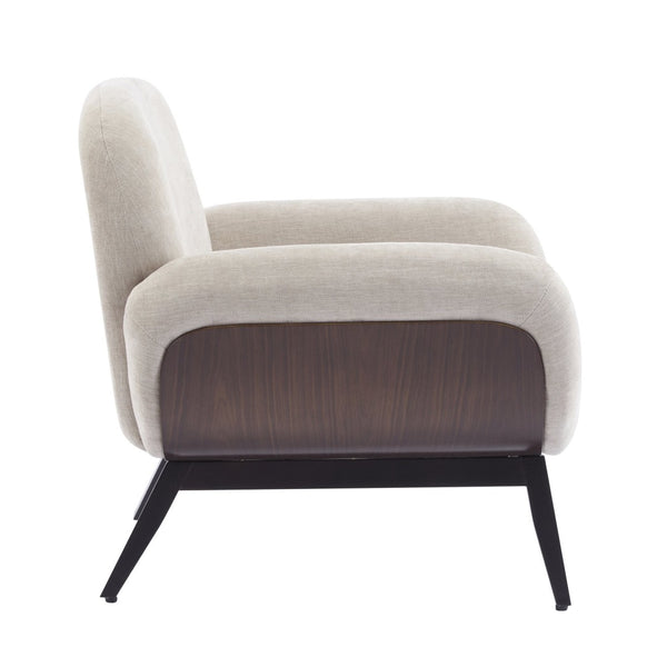 English Elm Audrey Wrap Around Accent Chair with Cushioned Seat for Scandinavian Living Rooms N776P482827L