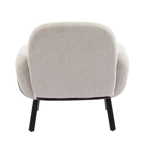 English Elm Audrey Wrap Around Accent Chair with Cushioned Seat for Scandinavian Living Rooms N776P482827L