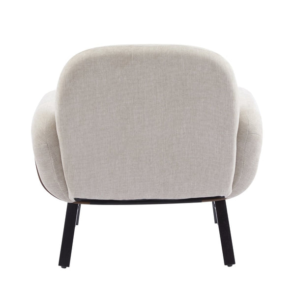 English Elm Audrey Wrap Around Accent Chair with Cushioned Seat for Scandinavian Living Rooms N776P482827L