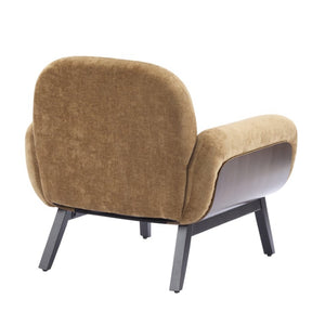 English Elm Audrey Armchair Wrap Around Solid Wood Frame Scandinavian Lounge Reading Chair Tan 31.75 L x 30.5 W x 31.25 H Single N776P482827T