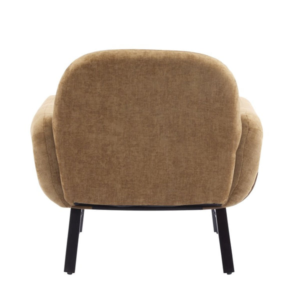 English Elm Audrey Armchair Wrap Around Solid Wood Frame Scandinavian Lounge Reading Chair Tan 31.75 L x 30.5 W x 31.25 H Single N776P482827T