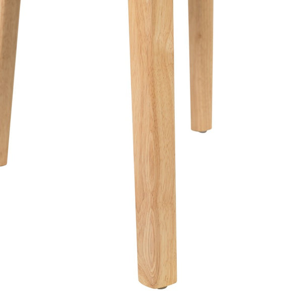English Elm 5-Piece Solid Rubberwood Dining Set Scandinavian Minimalist Style for Modern Kitchens N776P490237N_N776P340269K-2