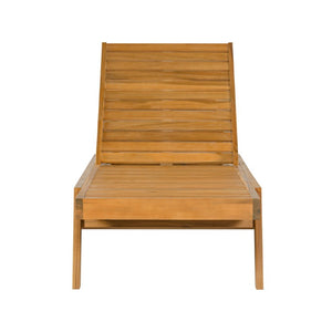 English Elm Caily Acacia Hardwood Outdoor Chaise Lounge Set of Two with Adjustable Backrest N776P495306G