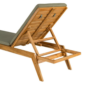 English Elm Caily Acacia Hardwood Outdoor Chaise Lounge Set of Two with Adjustable Backrest N776P495306G
