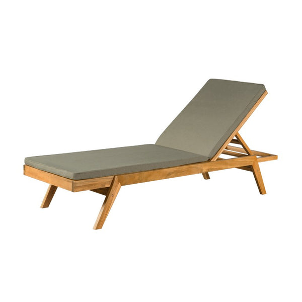 English Elm Caily Acacia Hardwood Outdoor Chaise Lounge Set of Two with Adjustable Backrest N776P495306G