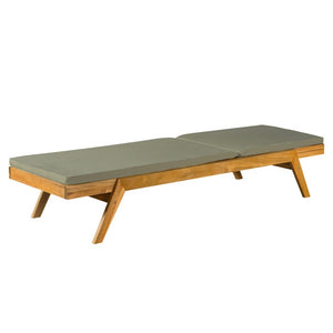 English Elm Caily Acacia Hardwood Outdoor Chaise Lounge Set of Two with Adjustable Backrest N776P495306G