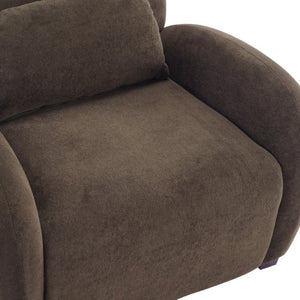 English Elm Maxx Plush Accent Armchair Wraparound Back Foam Cushion for Living Room Nooks Black, Dark Brown N776P499883D