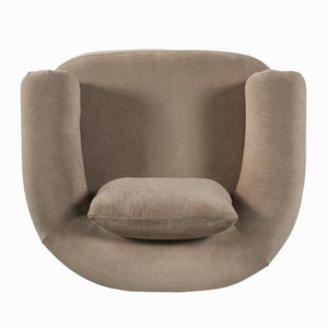 English Elm Audrey Armchair Wrap Around Solid Wood Frame Scandinavian Lounge Reading Chair Brown 38.5 L x 34.5 W x 27 H Set of 2 N776P507258B-2