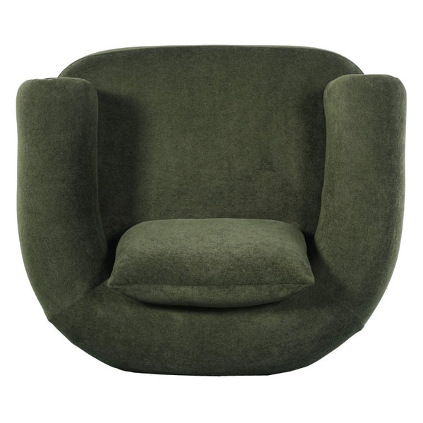 English Elm Upholstered Lounge Chairs with Solid Wood Frame for Modern Living Rooms Pair Olive Green Set of 2 N776P507258G-2