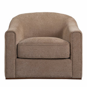 English Elm Upholstered Lounge Chairs with Solid Wood Frame for Modern Living Rooms Pair Dark Brown Single N776P507259D