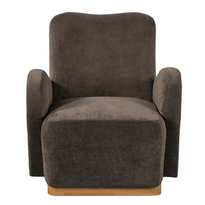 English Elm Audrey Armchair Wrap Around Solid Wood Frame Scandinavian Lounge Reading Chair Dark Brown 30.5 L x 34.5 W x 34 H Set of 2 N776P507260D-2