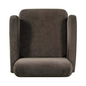 English Elm Audrey Armchair Wrap Around Solid Wood Frame Scandinavian Lounge Reading Chair Dark Brown 30.5 L x 34.5 W x 34 H Set of 2 N776P507260D-2