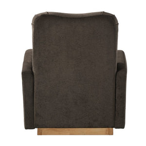 English Elm Audrey Armchair Wrap Around Solid Wood Frame Scandinavian Lounge Reading Chair Dark Brown 30.5 L x 34.5 W x 34 H Single N776P507260D