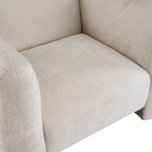 English Elm Upholstery Club Chair with Channel Stitching Plush Seat for Modern Living Spaces N776P519505B