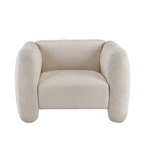 English Elm Upholstery Club Chair with Channel Stitching Plush Seat for Modern Living Spaces N776P519505B