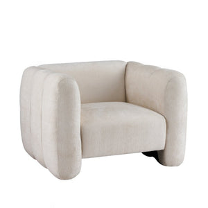 English Elm Upholstery Club Chair with Channel Stitching Plush Seat for Modern Living Spaces N776P519505B