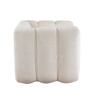 English Elm Upholstery Club Chair with Channel Stitching Plush Seat for Modern Living Spaces N776P519505B