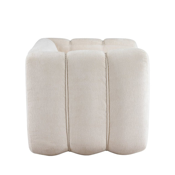 English Elm Upholstery Club Chair with Channel Stitching Plush Seat for Modern Living Spaces N776P519505B