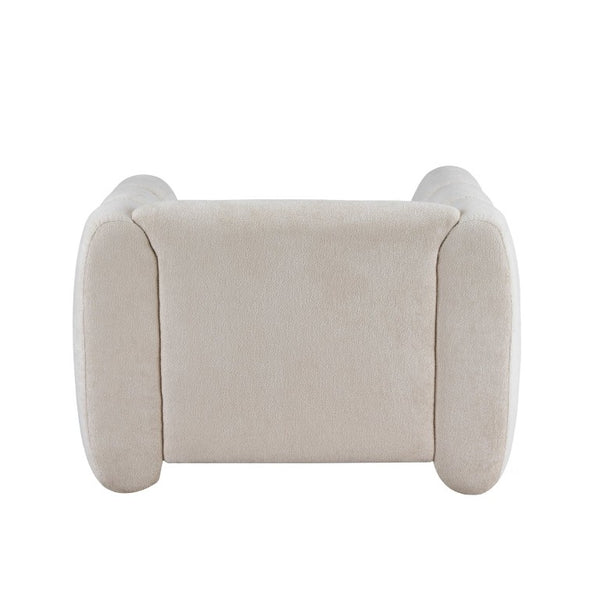 English Elm Upholstery Club Chair with Channel Stitching Plush Seat for Modern Living Spaces N776P519505B