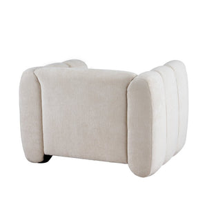 English Elm Upholstery Club Chair with Channel Stitching Plush Seat for Modern Living Spaces N776P519505B