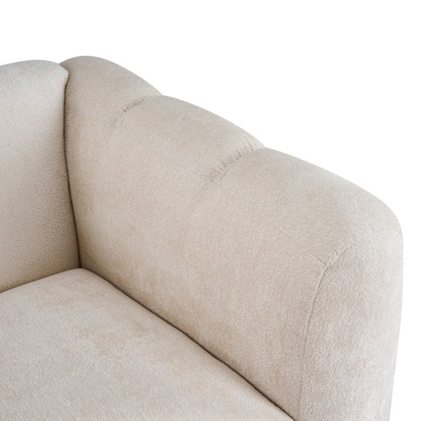 English Elm Upholstery Club Chair with Channel Stitching Plush Seat for Modern Living Spaces N776P519505B