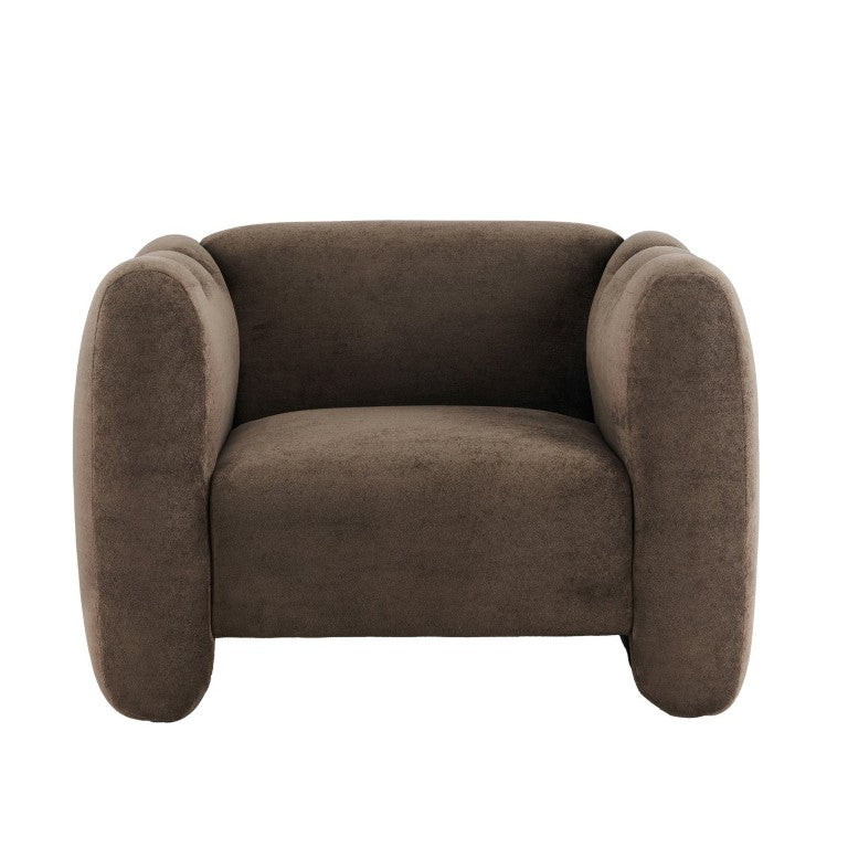 English Elm Velvet Club Chair with Channel Stitching Low Profile Seat for Modern Living Spaces N776P519505D
