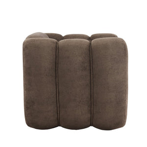 English Elm Velvet Club Chair with Channel Stitching Low Profile Seat for Modern Living Spaces N776P519505D