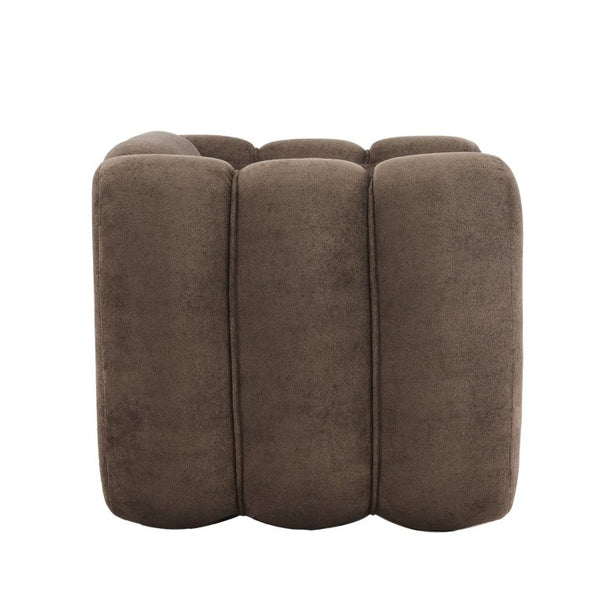English Elm Velvet Club Chair with Channel Stitching Low Profile Seat for Modern Living Spaces N776P519505D