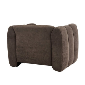 English Elm Velvet Club Chair with Channel Stitching Low Profile Seat for Modern Living Spaces N776P519505D