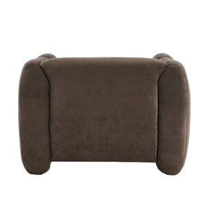 English Elm Velvet Club Chair with Channel Stitching Low Profile Seat for Modern Living Spaces N776P519505D