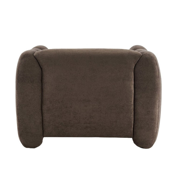 English Elm Velvet Club Chair with Channel Stitching Low Profile Seat for Modern Living Spaces N776P519505D