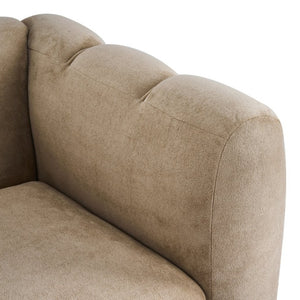 English Elm Velvet Club Chair with Channel Stitching for Living Room Bedroom or Reading Nook N776P519505L