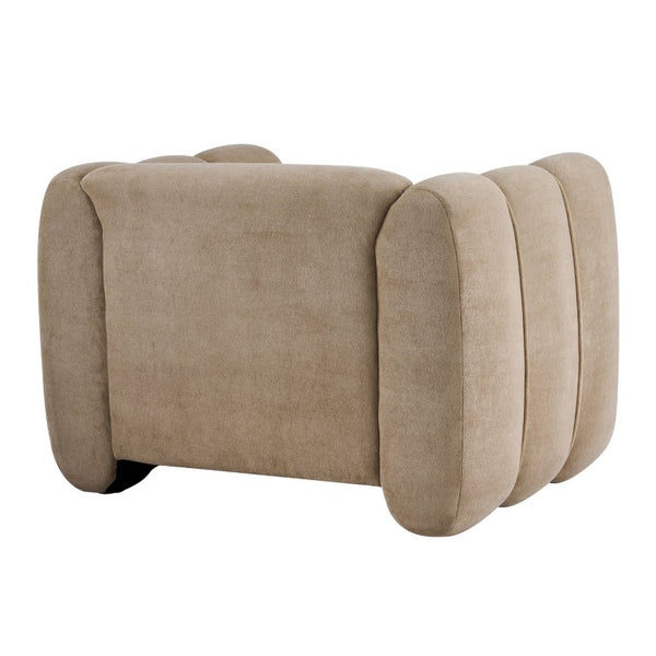 English Elm Velvet Club Chair with Channel Stitching for Living Room Bedroom or Reading Nook N776P519505L