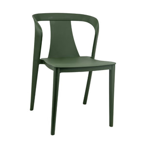 English Elm Orchid Outdoor Stackable Side Chairs UV Resistant Plastic Patio Set for Modern Spaces N776P521605G