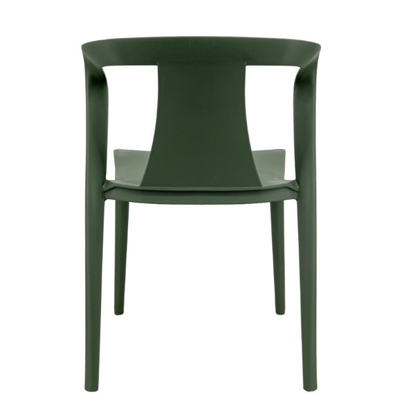 English Elm Orchid Outdoor Stackable Side Chairs UV Resistant Plastic Patio Set for Modern Spaces N776P521605G