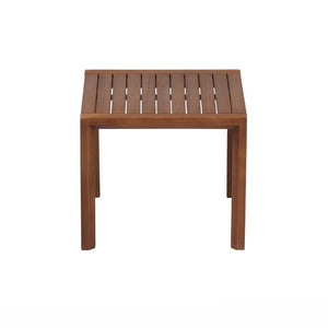 English Elm Leah Acacia Wood Adirondack Outdoor Chat Set with Slatted Table and Two Chairs Brown - A N776P524629B